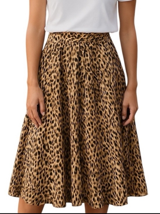 J. Crew Dresses & Skirts - JCREW PLEATED ANIMAL PRINT MOBWIFE VIBE LEOPARD CHEETAH MIDI SKIRT 4